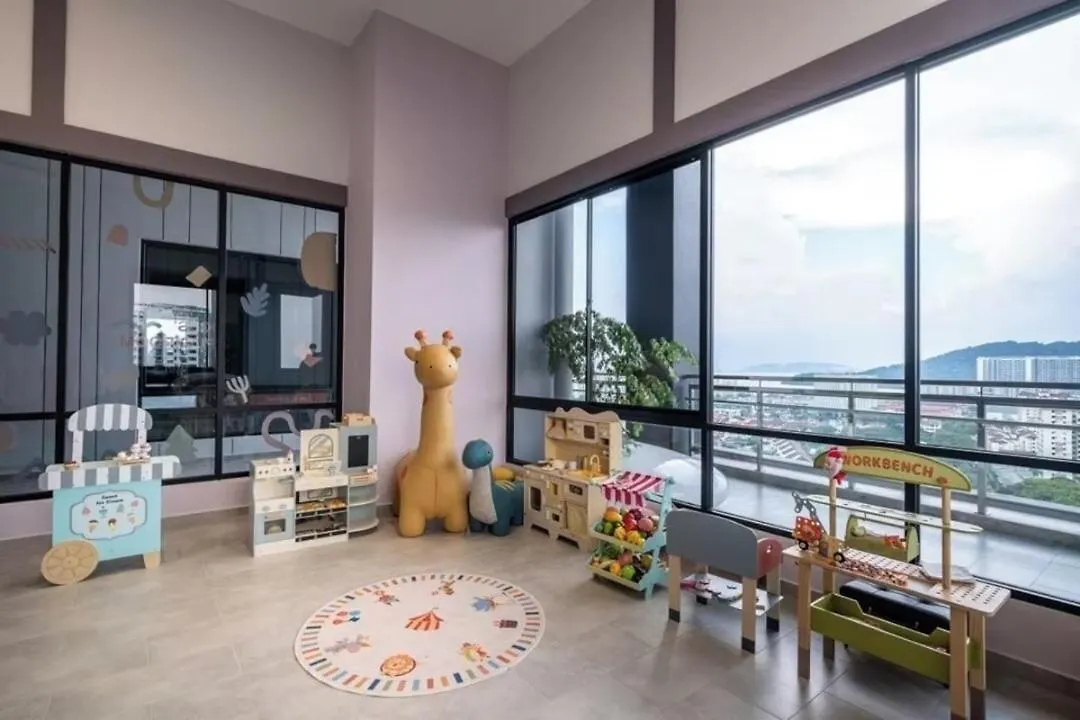 Cozy 2Br Sky Pool & Panoramic Views 1-6 Guests Apartment Bayan Lepas 0*,
